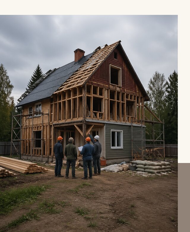 Реконструкция дачного дома в Балтийске под ключ с проектом
