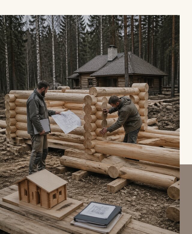 Проектирование и строительство домов из бревна в Балтийске